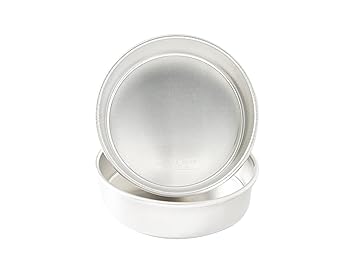 【中古】Nordic Ware 23cm Round Natural Aluminium Cake Pans 2 Pack, Metallic