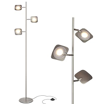 【中古】BrightechツリーLEDフロアランプ ? クラシック調整可能な3ライトフロアランプ3-step調光機能タッチスイッチ ? 高度なLEDテクノロジーfeaturing 2