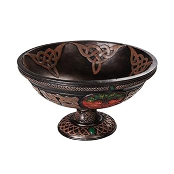 【中古】Pacific Giftware 生命の樹 イグドラシル 儀式 お祝い用ボウル ケルトノットワーク 直径8.5インチ