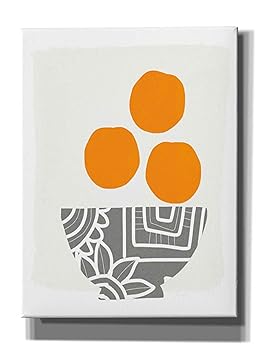 【中古】Epic Graffiti 'Bowl of Oranges' by Linda Woods、キャンバスウォールアート 12インチx16インチ