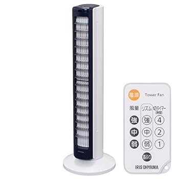 【中古】節電打つ手 アイリスオーヤマ 扇風機 円柱気違い か細い 決定づける自動小銃首商い口 豪然たる送風 風量3座標軸 上下ルーバー タイマー付 遠隔操作付 米国海軍