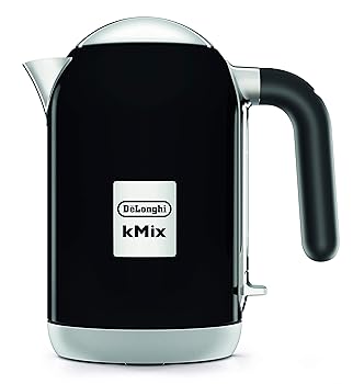 【中古】DeLonghiデロンギ De\u0027Longhi明かり湯沸かし ケーミックス kMix ZJX650J-BK ステンレス鋼 1.0L ワンプッシュオープン 異物合する押しとどめる瀘過器 見分かりやすい水