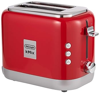 【中古】De\u0027Longhi デロンギ ポップアップトースター ケーミックス kMix TCX752J-RD 乾杯 食麺麭 片面焼き能力のある 510枚切り 焼き目自然調整5座標軸 焼き目チ