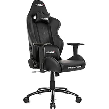【中古】AKRACING ゲーミングチェア デスクチェア ブラック 黒 OVERTURE 高耐久PUレザー 180度リクライニング 在宅 リモート 5