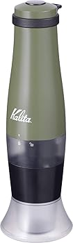 【中古】Kalita カリタ コーヒーミル 手挽き 電池式 コーヒーグラインダー アーミーグリーン スローG15 #43037