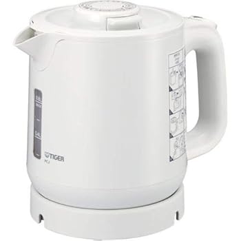 【中古】タイガー 蒸気レス 電気ケトル PCJ-H081Wホワイト