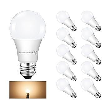 【中古】共同照明 10個セットLED電球 E26 60W形相当 電球色 広配光タイプ GT-B-9WW-E26-3-10B 密閉器具対応 断熱材施工器具対応 E26口金 一般電球形 広角