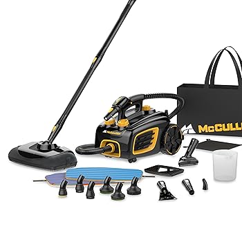 【中古】McCulloch MC1375 キャニスタースチームクリーナー アクセサリー20個 エクストラロング電源コード 化学薬品不使用 ほとんどの床カウンター家電製