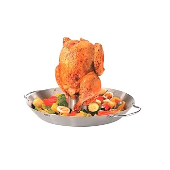 【中古】【39shop】Gefu★Chicken Roaster and Vegetable Wok, Stainless Steel, O 36 cm, 89156（良い）｜ドリエム店 17,602円