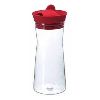 【中古】HARIO ハリオ ウォータージャグ 1000ml レッド WJ-10-R