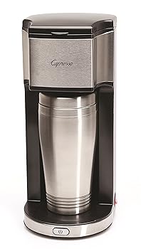 【中古】CAPRESSOオンザゴーパーソナルコーヒーメーカー、シルバーブラック