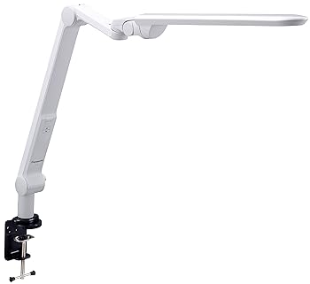 【中古】パナソニック LEDデスクライト クランプタイプ ホワイト SQ-LC522-W