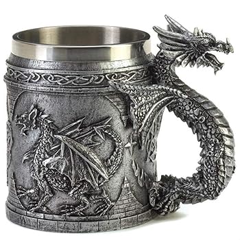 【中古】【39shop】Furniture★Creations サーペンタインドラゴン 5.75インチ x 3.5インチ x 5インチ マルチカラーマグ（非常に良い）｜ドリエム店