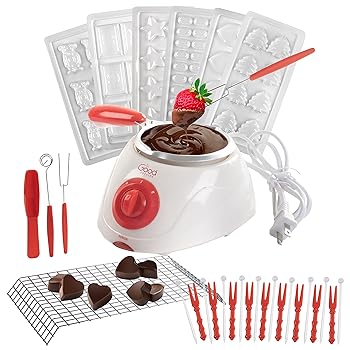 【中古】Good Cooking 30以上の無料アクセサリー、12件のレシピポットエレクトリックチョコレートフォンデュの噴水Melting Potのチョコレート