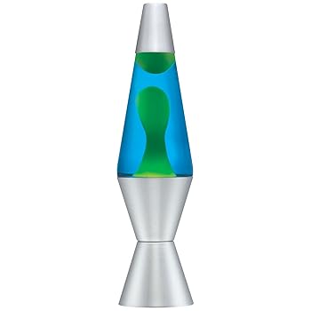【中古】【39shop】Lava★Lite 2124 14.5-Inch Classic Silver-Based Lava Lamp, Yellow WaxBlue Liquid by Lava Lite 並行輸入品(非常に良い)|ドリエム店