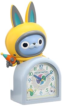 【中古】セイコー クロック 目覚まし時計 妖怪ウォッチ USAピョン キャラクター型 おしゃべり アラーム アナログ JF380A SEIKO