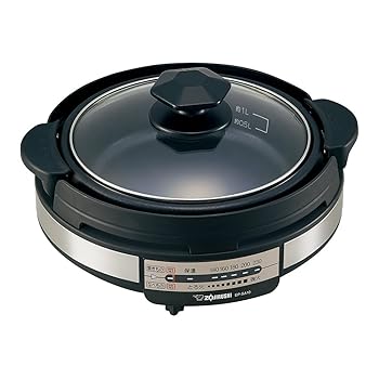 【中古】【39shop】象印★グリルなべ 電気鍋 ホットプレート 2人向け お手入れ簡単 ブラック EP-SA10-BA(良い)|ドリエム店