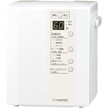 【中古】三菱重工 roomist スチームファン蒸発式加湿器 ピュアホワイト ６畳用 SHE35VD-W
