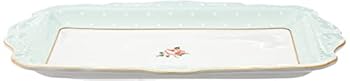 【中古】【39shop】Royal★Albert Polka Rose Formal Vintage Rectangular Serving Tray, White by Royal Albert（良い）｜ドリエム店 14,487円