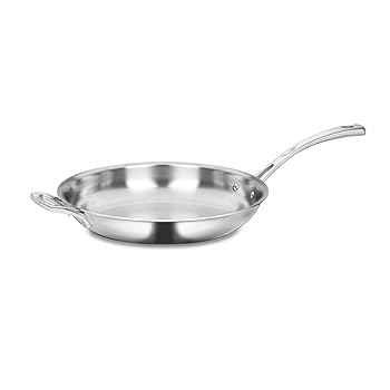 【中古】Cuisinart フレンチ古典派音楽 3層 ステンレス鋼 12in フライパン 手伝い手