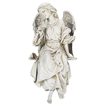 【中古】【39shop】座って見下ろしている天使の彫刻★彫像 オブジェ高さ 約30cmJoseph Studio 64554 Tall Sitting Angel Looking Down Statue, 12-Inch並行輸入品(非常に良い)|ドリエム店