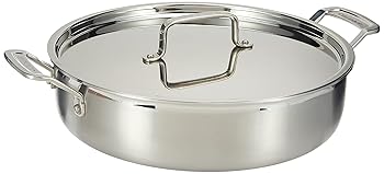 【中古】Cuisinart MultiClad Pro ステンレス鋼 5-12クオート キャセロール 覆いかぶせる