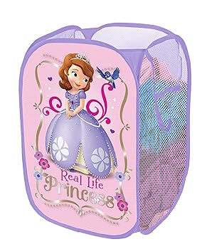 【中古】Disney ちいさな姫御前 ソフィア ポップアップハンパー メッシュ提げ篭 キッチン用品・食器・調理器具-その他