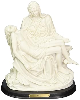 【中古】高さ30ｃｍ ピエタ像 イエスと聖母マリア彫像 White 12 Inch Pieta Holy Jesus Virgin Mary Figurine Religious Decoration並行輸入品