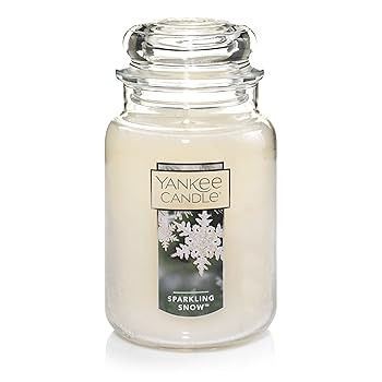 【中古】Yankee Candle ラージジャーキャンドル スパークリングスノー