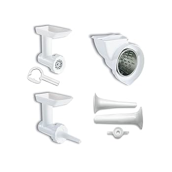【中古】KitchenAid KGSSA Stand Mixer Attachment Pack 2 with Food Grinder, Rotor Slicer \u0026 Shredder, and Sausage Stuffer by KitchenAid その他-家電