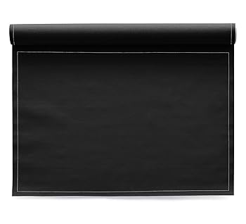 【中古】MYdrap プレースマット 一巻き状 100%綿織物 18.9in×12.6in 1一巻きあたり近所12枚のプレースマット Placemat 黒いこと IA48201-7