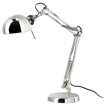 【中古】★フォルスソ FORSA ワークランプ ニッケルメッキイケアIKEA10146790