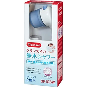 【中古】クリンスイ 浄水 シャワー 日本アトピー協会推薦品 カートリッジ 2個 SK106WーGR