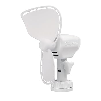 【中古】Caframo 747DC-WCS Ultimate 12V 2-Speed 7-inch DC Cabin White Fan with DC Plug by Caframo