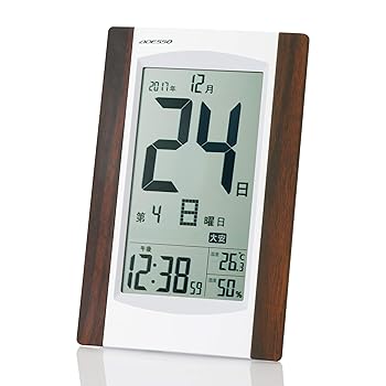 【中古】【39shop】アデッソ★デジタル日めくり電波時計 KW9256（非常に良い）｜ドリエム店