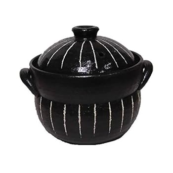 【中古】四日市ばんこ 黒十草 炊飯鍋2合炊