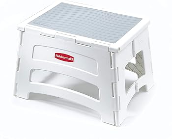 【中古】Rubbermaid rm-pl1 W Folding 1-step可塑性物質腰かけ