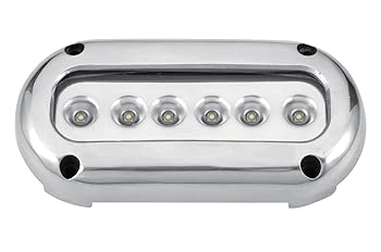 【中古】【39shop】Pactrade★Marine Underwaterライト超明るいLEDステンレススチールサーフェスマウント、ホワイト（非常に良い）｜ドリエム店