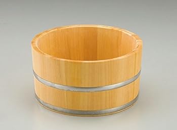 【中古】ヤマコー サワラ 湯桶ステンレス鋼タガ