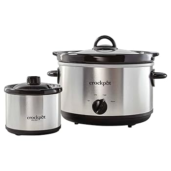 【中古】Crock-Pot SCR503SP 5クオート 汚れた状態押しとどめる ラウンド手動スロークッカー ディッパー しろがね色