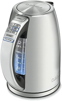 【中古】Cuisinart PerfecTemp 1.7-Liter Stainless Steel Cordless Electric Kettle 明かり湯沸かし 並行輸入品