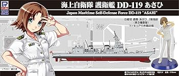 【中古】【39shop】ピットロード★1700 スカイウェーブシリーズ 海上自衛隊 護衛艦 DD-119 あさひ 女性自衛官フィギュア付 プラモデル J82F(非常に良い)|ドリエム店