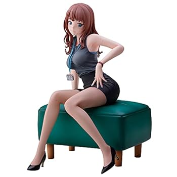 【中古】どうしまイラストほくろの多い先輩OLさん ノンスケール PVC&ABS製 塗装済み 完成品フィギュア