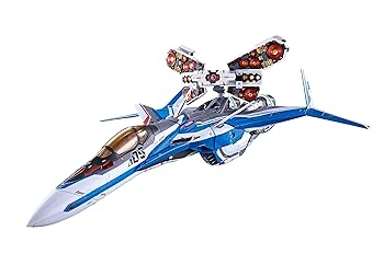 【中古】DX超合金 劇場版マクロスΔ 絶対LIVE!!!!!! 劇場版VF-31Jジークフリードハヤテ・インメルマン機フォールドプロジェクションユニット装備 約260mm