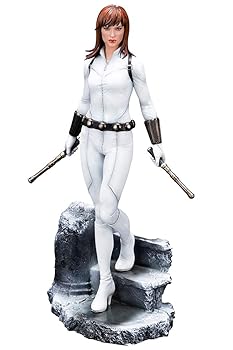 【中古】ARTFX PREMIER MARVEL UNIVERSE ブラック・ウィドウ ホワイト コスチューム エディション 110スケール PVC製 塗装済み 簡易組立フィギュア MK366