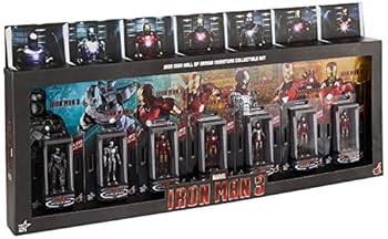 【中古】ムービー・マスターピース ＣＯＭＰＡＣＴ アイアンマン３ ミニチュア・フィギュア ホール・オブ・アーマー ７体セットノーカットパッケージ