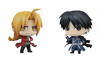 【中古】【39shop】ちみメガ★バディシリーズ! 鋼の錬金術師 FULLMETAL ALCHEMIST エドワード・エルリック&ロイ・マスタング セット 約65mm PVC製 塗装済み完成品フ（非常に良い）｜ドリエム店