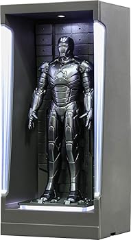 【中古】ムービー・マスターピース ＣＯＭＰＡＣＴアイアンマン３ミニチュア・フィギュア アイアンマン・マーク２ホール・オブ・アーマー