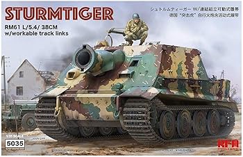 【中古】【39shop】ライフィールドモデル★135 ドイツ軍 シュトルムティーガー w連結組立可動式履帯 プラモデル RFM5035（良い）｜ドリエム店