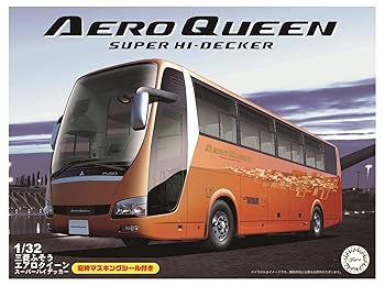【中古】【39shop】フジミ模型★132 観光バスシリーズ No.4 三菱ふそう エアロクイーン スーパーハイデッカー プラモデル BUS4（非常に良い）｜ドリエム店
